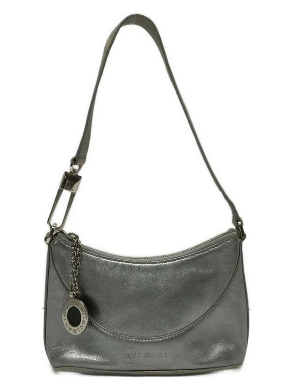 BVLGARI Silver Leather Shoulder Bag